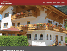 Tablet Screenshot of haus-alexandra.at
